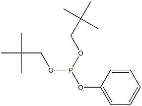 Phosphorous acid, bis(2,2-dimethylpropyl) phenyl ester 化学構造式
