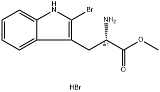 L-2-溴色氨酸甲酯氢溴酸盐, 807622-95-3, 结构式