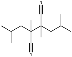 2,3-二甲基-2,3-双(2-甲基丙基)-丁二腈, 80822-82-8, 结构式