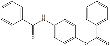 Benzamide, N-[4-(benzoyloxy)phenyl]- Structure