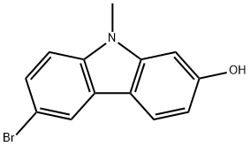 6-溴-9-甲基-2-羟基咔唑,809287-14-7,结构式