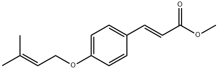 4-异戊烯基氧基肉桂酸甲酯,81053-49-8,结构式