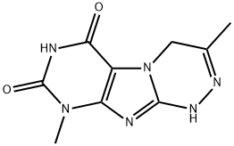 3,9-dimethyl-1,4-dihydro-[1,2,4]triazino[3,4-f]purine-6,8(7H,9H)-dione Struktur