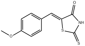 4-Thiazolidinone, 5-[(4-methoxyphenyl)methylene]-2-thioxo-, (5Z)- Structure