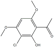 Ethanone, 1-(3-chloro-2-hydroxy-4,6-dimethoxyphenyl)- Struktur