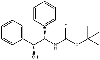N-[(1S,2R)-2-hydroxy-1,2-diphenylethyl]-Carbamic acid 1,1-dimethylethyl ester,813459-59-5,结构式