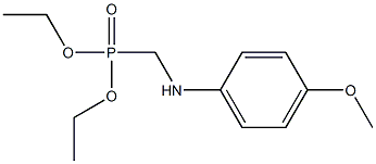 Phosphonic acid, [[(4-methoxyphenyl)amino]methyl]-, diethyl ester Structure