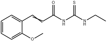 (E)-N-(ethylcarbamothioyl)-3-(2-methoxyphenyl)prop-2-enamide Structure