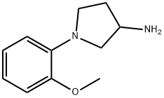 1-(2-甲氧基苯基)吡咯烷-3-胺, 816468-25-4, 结构式