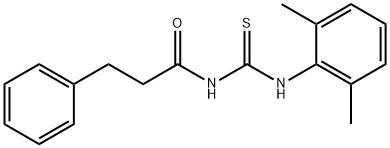 N-{[(2,6-dimethylphenyl)amino]carbonothioyl}-3-phenylpropanamide Structure