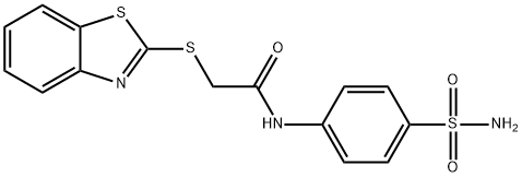 2-(benzo[d]thiazol-2-ylthio)-N-(4-sulfamoylphenyl)acetamide Structure