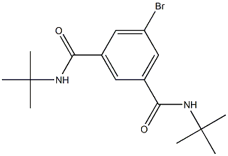 1,3-Benzenedicarboxamide, 5-bromo-N,N'-bis(1,1-dimethylethyl)- Struktur
