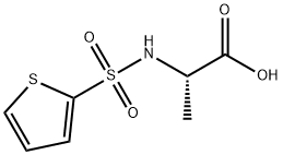2-(thiophene-2-sulfonamido)propanoic acid Struktur