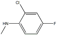 Benzenamine, 2-chloro-4-fluoro-N-methyl- 化学構造式