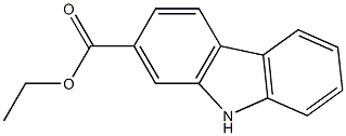 9H-カルバゾール-2-カルボン酸エチル 化学構造式