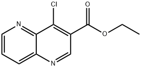 4-Chloro-[1,5]naphthyridine-3-carboxylic acid ethyl ester Structure