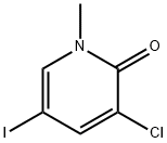 3-CHLORO-5-IODO-1-METHYL-1,2-DIHYDROPYRIDIN-2-ONE,832735-68-9,结构式