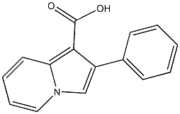 1-Indolizinecarboxylic acid, 2-phenyl-,832735-87-2,结构式