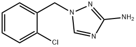 1-[(2-氯苯基)甲基]-1H-1,2,4-三唑-3-胺 结构式