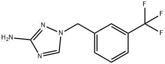 1-{[3-(三氟甲基)苯基]甲基}-1H-1,2,4-三唑-3-胺,832740-44-0,结构式