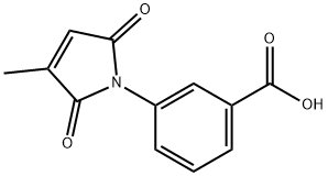 3-(3-methyl-2,5-dioxo-2,5-dihydro-1H-pyrrol-1-yl)benzoic acid Struktur