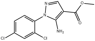 methyl 5-amino-1-(2,4-dichlorophenyl)-1H-pyrazole-4-carboxylate Struktur
