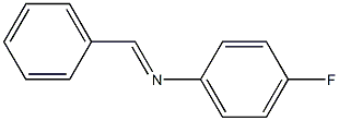 Benzenamine, 4-fluoro-N-(phenylmethylene)-, (E)-, 83306-62-1, 结构式