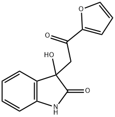 3-[2-(furan-2-yl)-2-oxoethyl]-3-hydroxy-1H-indol-2-one 结构式