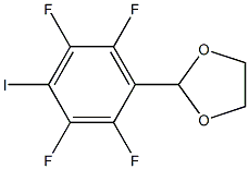 1,3-Dioxolane, 2-(2,3,5,6-tetrafluoro-4-iodophenyl)- Structure