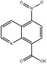 5-硝基喹啉-8-羧酸, 83848-59-3, 结构式