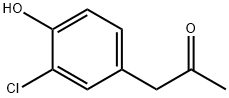 1-(3-氯-4-羟基苯基)丙烷-2-酮 结构式