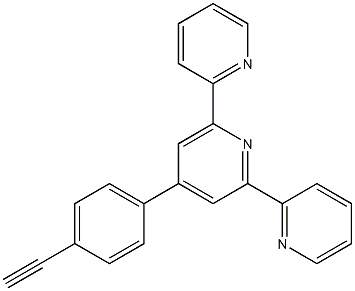 4'-(4-乙炔基苯基)-2,2':6',2''-三联吡啶 结构式