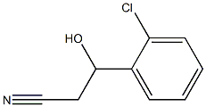 3-(2-氯苯基)-3-羟基丙腈,84466-39-7,结构式