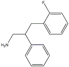 3-(2-fluorophenyl)-2-phenylpropan-1-amine Struktur