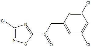 3-chloro-5-[(3,5-dichlorophenyl)methylsulfinyl]-1,2,4-thiadiazole,845879-28-9,结构式