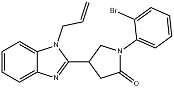 4-(1-allyl-1H-benzo[d]imidazol-2-yl)-1-(2-bromophenyl)pyrrolidin-2-one Structure