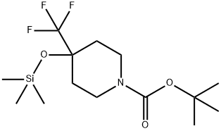 4-(三氟甲基)-4-((三甲基硅烷基)氧基)哌啶-1-羧酸叔丁酯, 847591-35-9, 结构式