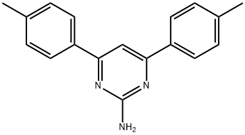 4,6-bis(4-methylphenyl)pyrimidin-2-amine Struktur