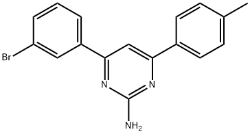 4-(3-bromophenyl)-6-(4-methylphenyl)pyrimidin-2-amine Struktur