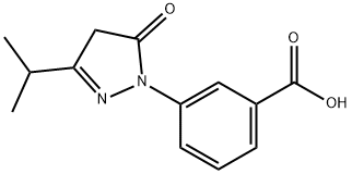 3-(3-isopropyl-5-oxo-4,5-dihydro-1H-pyrazol-1-yl)benzoic acid Structure
