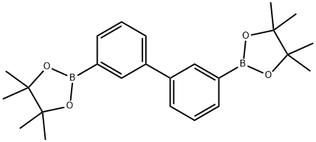 3,3'-ビス(4,4,5,5-テトラメチル-1,3,2-ジオキサボロラン-2-イル)-1,1'-ビフェニル 化学構造式