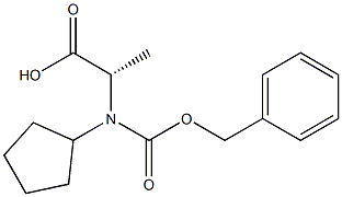 N-Cbz-RS-Cyclopentylalanine 化学構造式