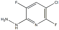 (5-chloro-3,6-difluoropyridin-2-yl)hydrazine Struktur