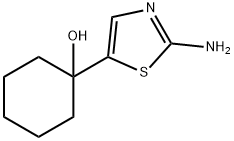 cyclohexanol, 1-(2-amino-5-thiazolyl)- Structure