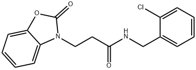 N-(2-chlorobenzyl)-3-(2-oxobenzo[d]oxazol-3(2H)-yl)propanamide Structure