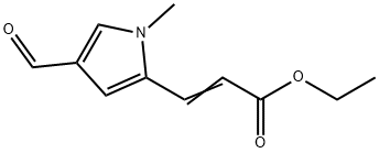 2-PROPENOIC ACID, 3-(4-FORMYL-1-METHYL-1H-PYRROL-2-YL)-, ETHYL ESTER,852475-62-8,结构式