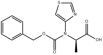 N-Cbz-4-Thiazolyl-D-alanine Structure