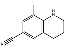 8-iodo-1,2,3,4-tetrahydroquinoline-6-carbonitrile Structure