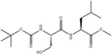 methyl (tert-butoxycarbonyl)-L-seryl-L-leucinate Structure