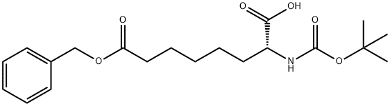 Boc-R-2-Aminosuberic acid 8-(phenylmethyl) ester Structure